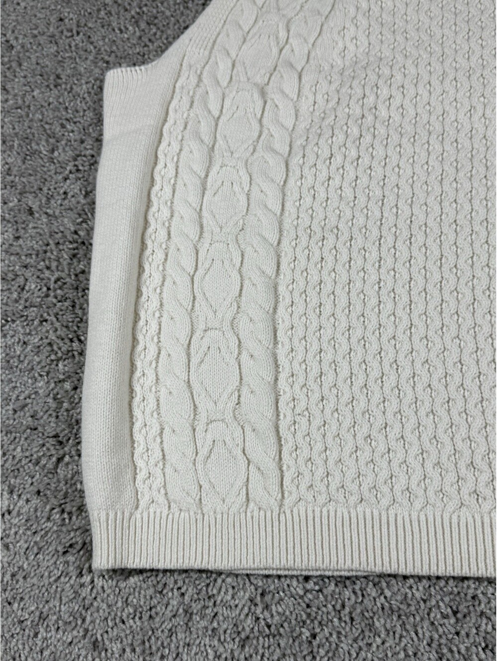 NWT A New Day Women’s Tank Sweater Size 1X Ivory Cotton - Picture 5 of 9